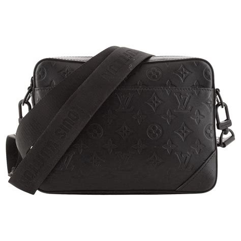 louis vuitton duo messenger bag monogram shadow leather|louis vuitton messenger bag canvas.